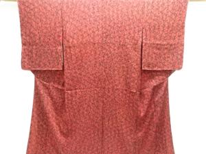 大正ロマン　錦紗抽象模様着物